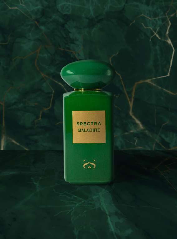Spectra Malachite, perfume árabe oriental gourmand de Dubái disponible en Chile